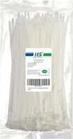 Zip Ties 10 Inch White 50 LBS Nylon Medium Clear Cable Ties Straps Strong for Bike/Car/Cord Management,100 Pack