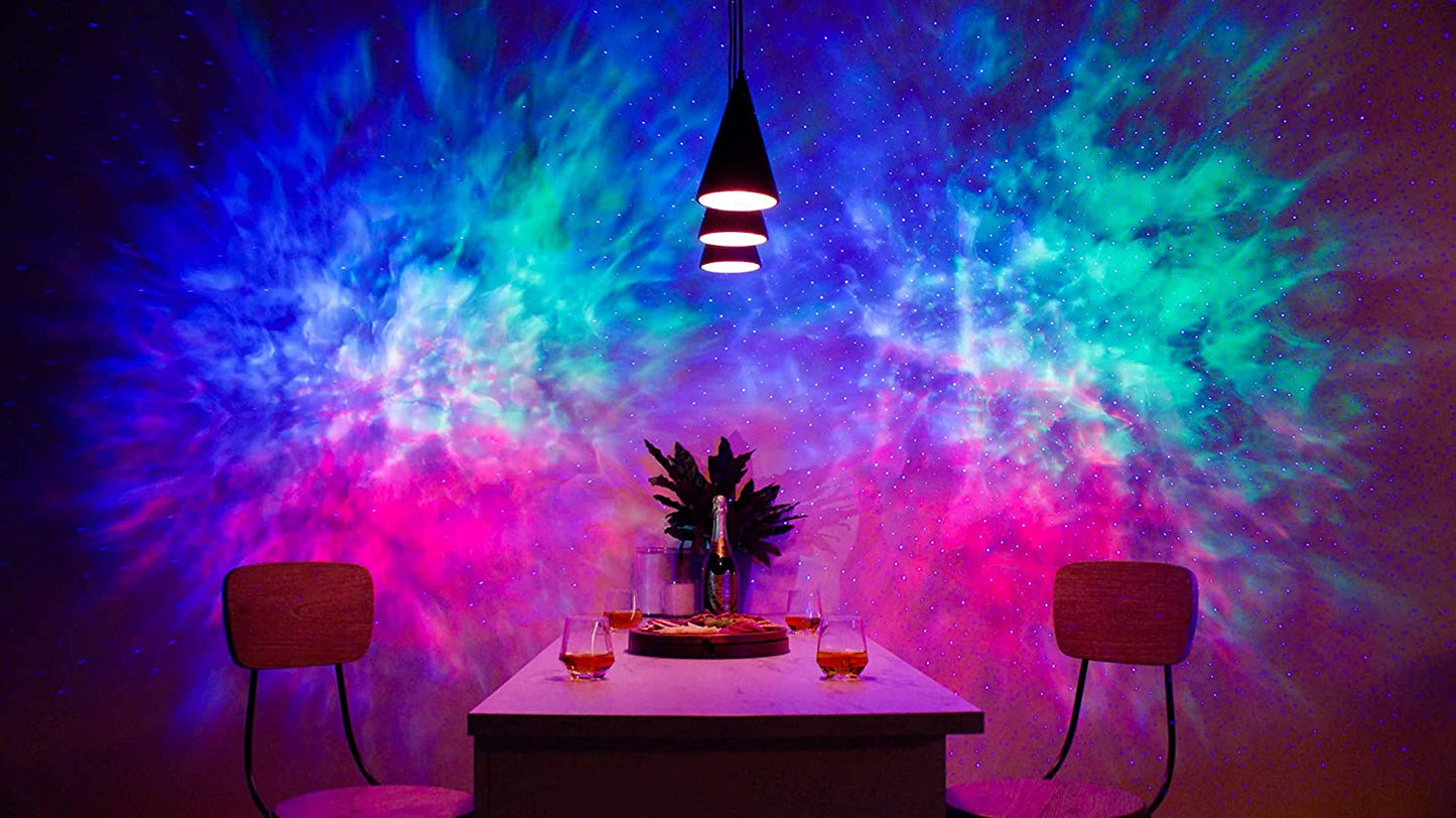 Sky Lite 2.0 - RGB LED Laser Star Projector, Galaxy Lighting, Nebula Lamp (Blue Stars, Smart App)